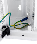 Cutie cabl.struct. DW4,1 rând,8xTOOLLESS,1x230V,RAL9003,plat