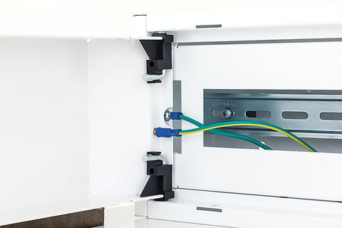 Cutie distribuţie DW4, 1 rând , 22 module , RAL9003