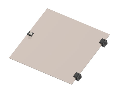 Uşă integral din sticlă pentru dulap DW 18U, 600mm, RAL7035