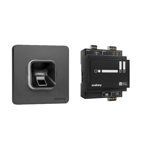 ekey xLine Fingerscan-Set, flush-mounted, black