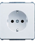 Insert priză ST cu PE, conex. elastică, alb