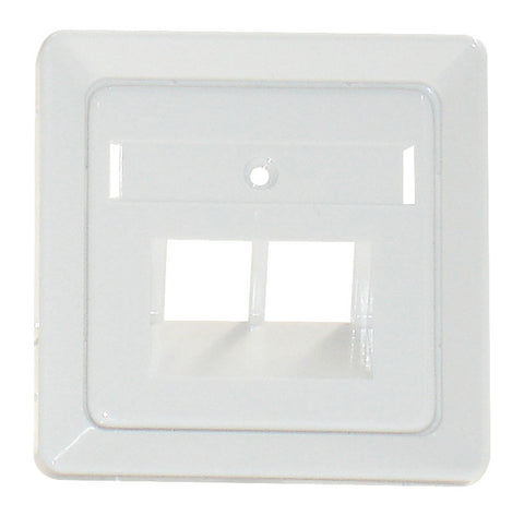 Capac priza telefon dubla, alb