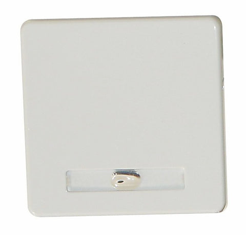 Clapetă simpla cu lampa IP44, alb