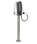 Mounting pole 2x i-CHARGE CION socket type, stainless steel
