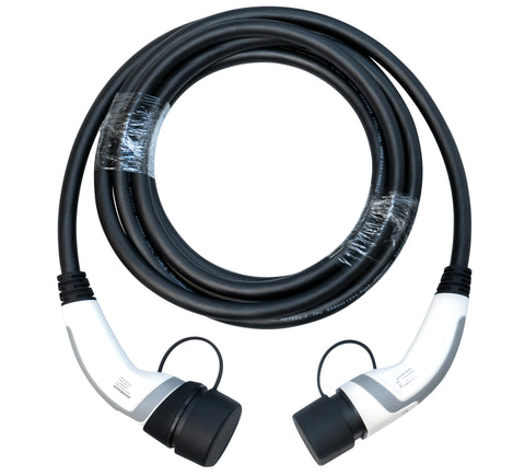 Charging cable type2 to type2,32A,3-phase,7.5m long with bag