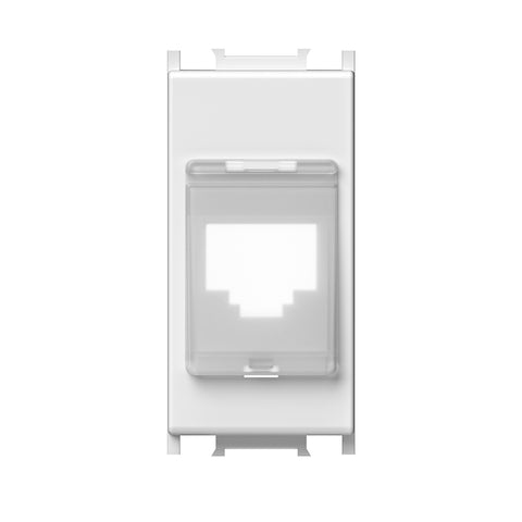 Capac protecţie la praf pentru modul toolless RJ45, 1M, alb
