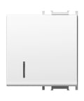 Clapetă cu indicator transparent, 2M, alb