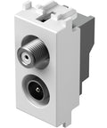 TV/SAT endsocket 1M 1dB, white