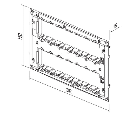 Ramă de montaj fără ghiare 2x7M