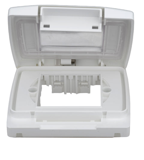 Cutie montaj ingropat,IP55,capac transparent,2M, alba