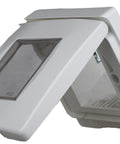 Cutie montaj ingropat,IP55,capac transparent,2M, alba
