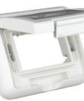 Cutie montaj ingropat,IP55,capac transparent,2M, alba