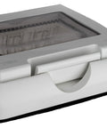 Cutie montaj ingropat,IP55,capac transparent,2M, alba