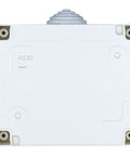 Outdoor surface mount box, IP55, transparent lid, 3M, white
