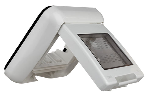 Cutie montaj ingropat,IP55,capac transparent,3M, alba