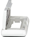Cutie montaj ingropat,IP55,capac transparent,3M, alba