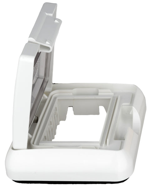 Cutie montaj ingropat,IP55,capac transparent,3M, alba