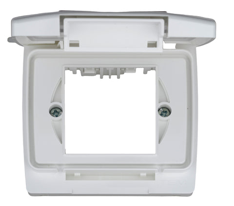 Cutie montaj ingropat,IP55,capac transparent,3M, alba
