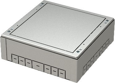 Casetă de montaj pt doză pardoseală 2x7M, 273x269,5x83-128mm