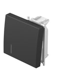 Clapetă cu indicator transparent, 2M, negru