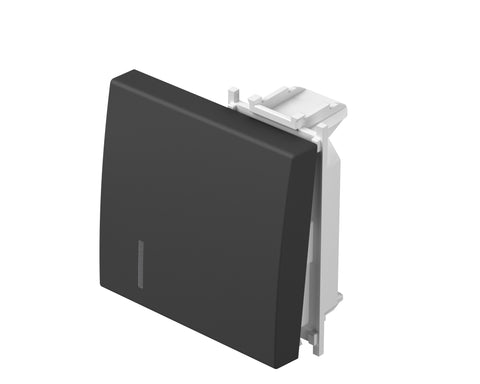 Clapetă cu indicator transparent, 2M, negru