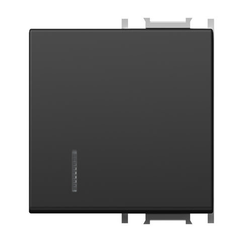 Clapetă cu indicator transparent, 2M, negru
