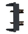 Priză audio 1M 2xRCA, negru