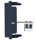 Priză telefon RJ11, 1M, negru