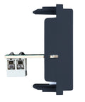 Priză telefon RJ11, 1M, negru