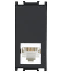 Priză telefon RJ11, 1M, negru