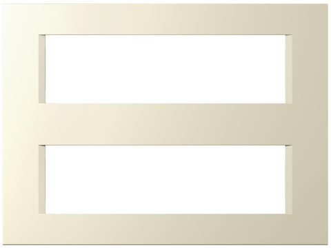 Cover frame 2x7M, ivory