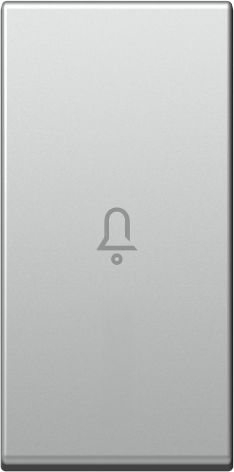 Cover with doorbell icon 1M, silver