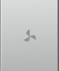 Cover with fan icon 1M, silver