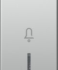 Cover with lens and doorbell icon 1M, silver