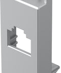 Cover for RJ45 toollessline jack, 1M, silver
