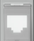 Cover for RJ45 toolless line with dust protection, 1M,silver
