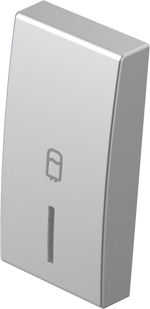 Cover with lens and boiler icon 1M, silver