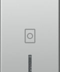 Cover with lens and washer icon 1M, silver