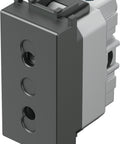 Socket without ground 1M, anthracite