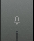Cover with lens and doorbell icon 1M, anthracite