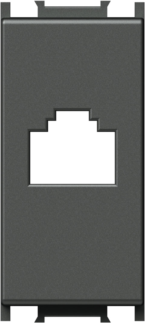 Cover for RJ45 toollessline jack, 1M, anthracite
