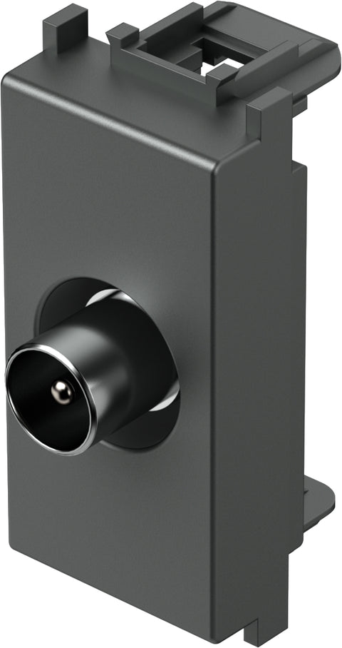 TV socket 1M 0dB, anthracite