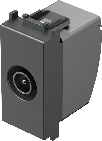 TV throughpass socket 1M 10dB, anthracite