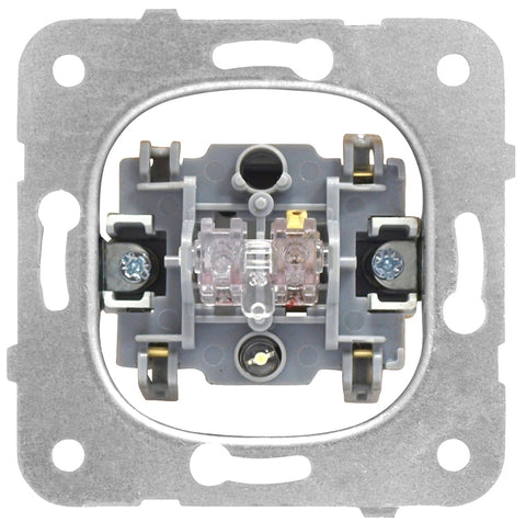 Insert întrerupător 1P 10A, cu semn. de control, cl.elastice
