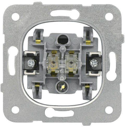 Insert întrerupător 2P 10A, cu semn. de control, cl.elastice