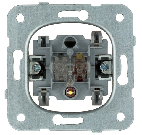 Insert buton,10A, 1ND, L-N, cu lumină de orientare