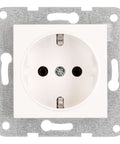Socket outlet, cage clamps, 1 pcs, white