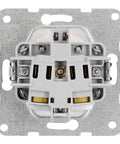 Socket outlet, cage clamps, 1 pcs, white