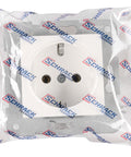 Socket outlet, cage clamps, 1 pcs, white