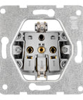 Socket outlet w. safety shutter, cage clamps, 1 pcs, white